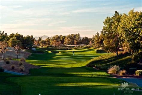 Desert pines golf club - The golf course, though a classic layout, can also be considered as "target golf". There are many narrow fairways, bound by rolling mounds and "desert pines". From the tips, tee shots look intimidating. 